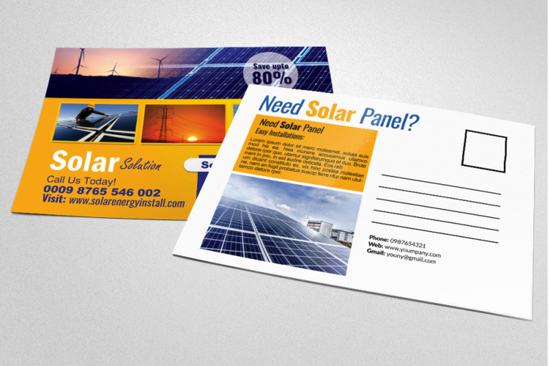 solar-panel-installation-postcard-template