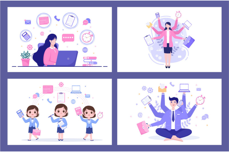 17-multitasking-business-woman-or-man-illustration