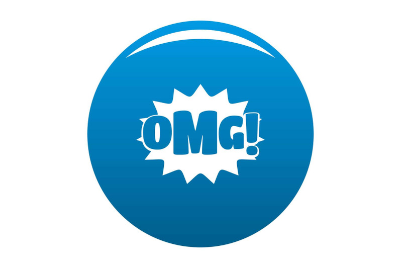 comic-boom-omg-icon-blue-vector