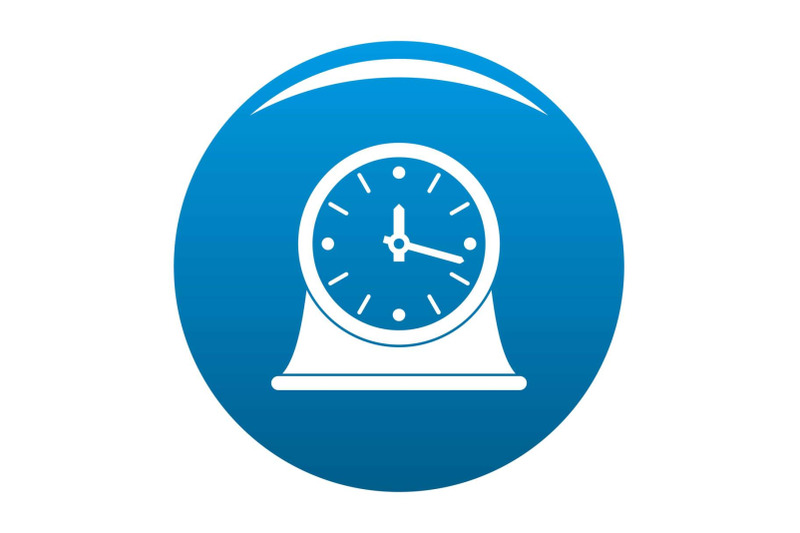 clock-vintage-icon-blue-vector