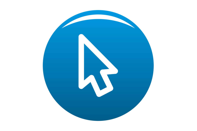 cursor-retro-element-icon-blue-vector