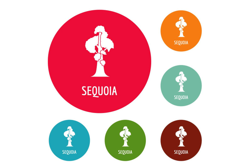 sequoia-icons-circle-set-vector