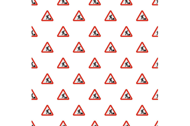 work-on-the-road-pattern-seamless