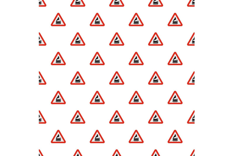 railway-crossing-without-barrier-pattern-seamless