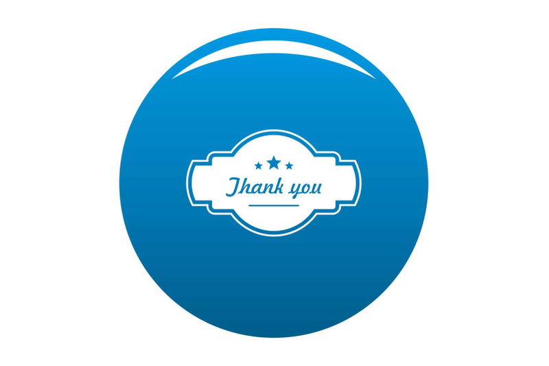 thank-you-label-icon-blue-vector