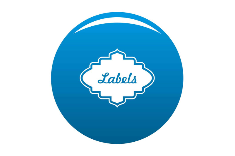 label-icon-blue-vector