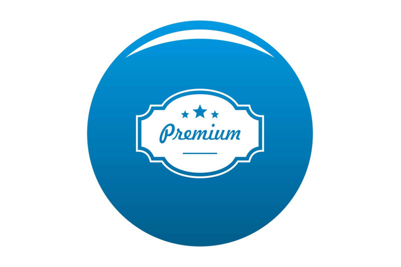 best-premium-label-icon-blue-vector