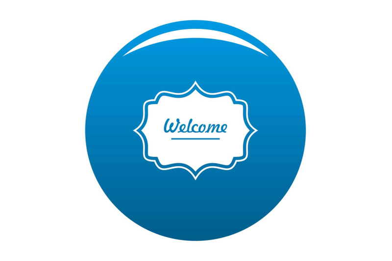 weicome-label-icon-blue-vector