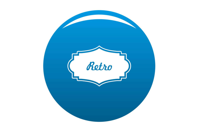 retro-label-icon-blue-vector