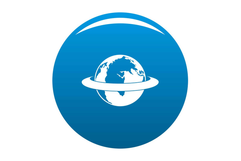 around-the-earth-icon-blue-vector