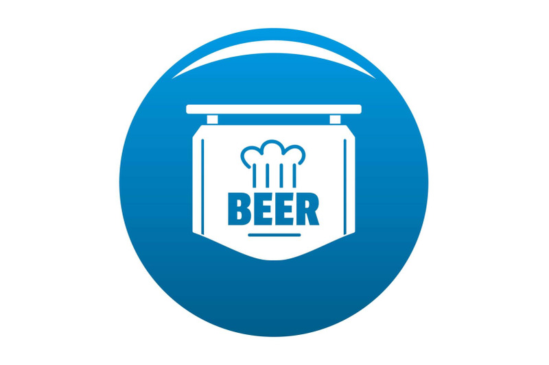 label-of-beer-icon-blue-vector