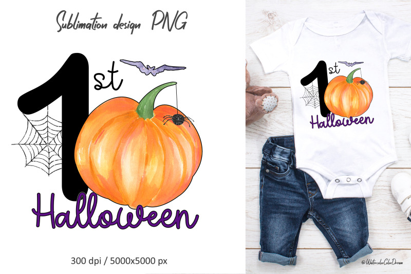 my-first-halloween-sublimation-design