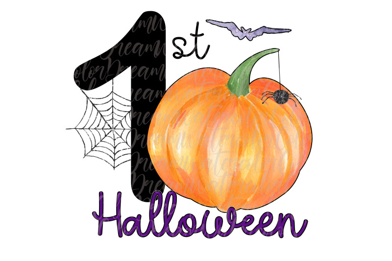 my-first-halloween-sublimation-design