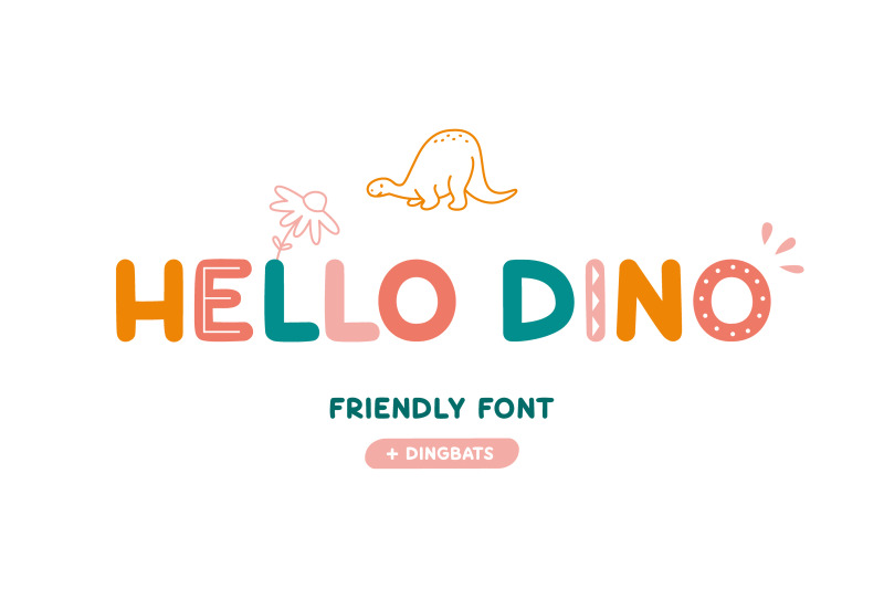 hello-dino-friendly-font