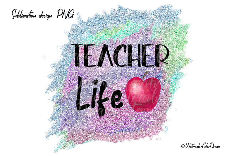 teacher-life-sublimation-design