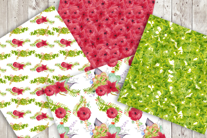 digital-paper-pack-waterclor-seamless-pattern-watercolor-backgrounds-floral-scrapbook-paper-wedding-floral-diy-pack-instand-download