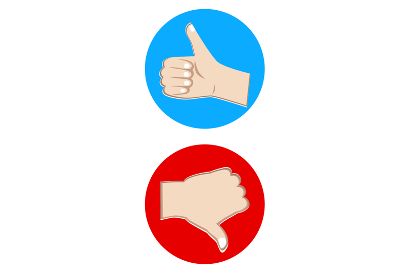 like-and-dislike-badge-red-and-blue-to-communication
