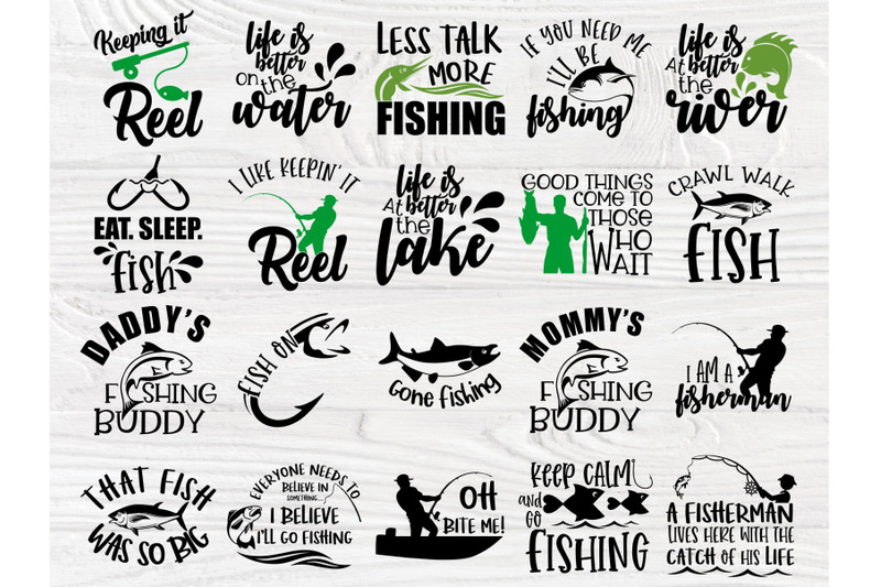 Fishing SVG Bundle, Fisherman Shirt, Bass Cut file By TonisArtStudio