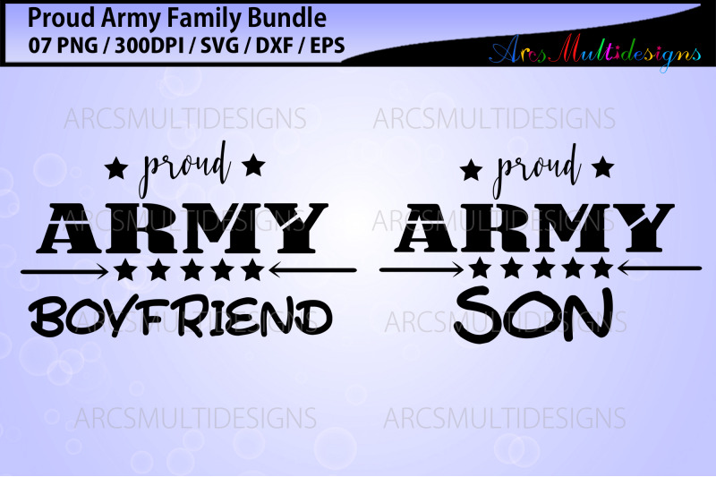 army-family-cut-file-bundle