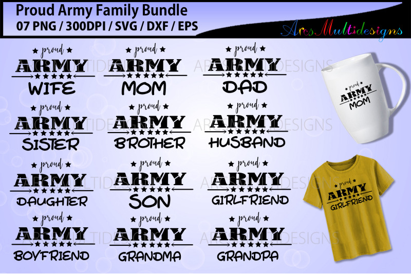 army-family-cut-file-bundle