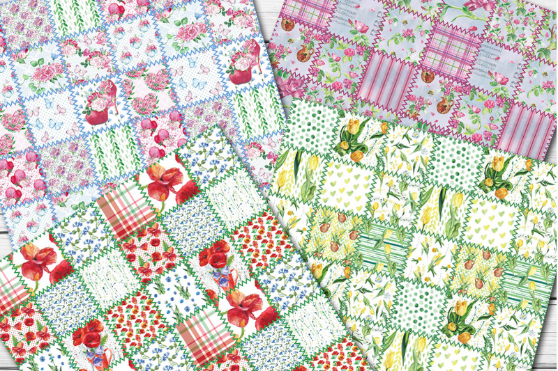 floral-patchwork-seamless-patterns