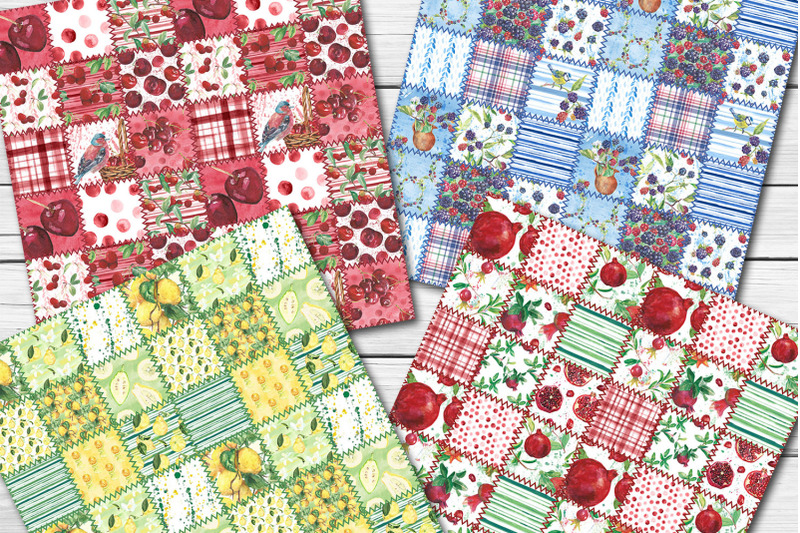 fruit-amp-berries-patchwork-seamless-patterns