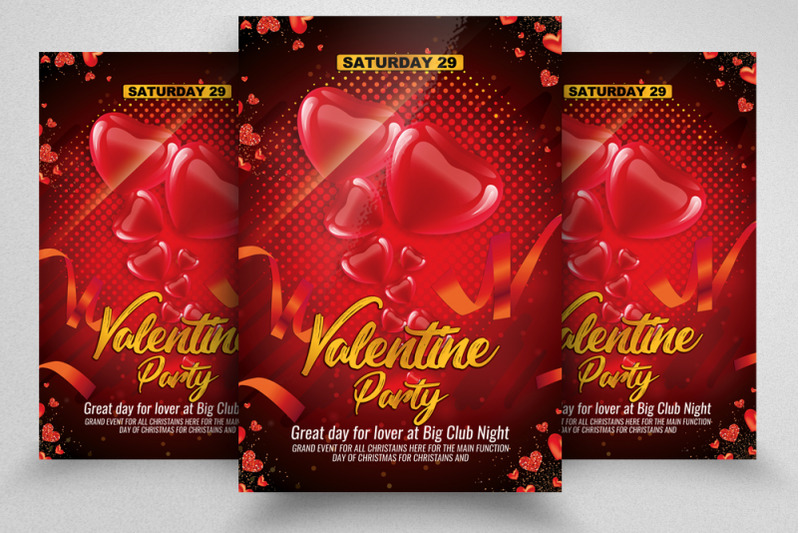 valentine-party-night-poster