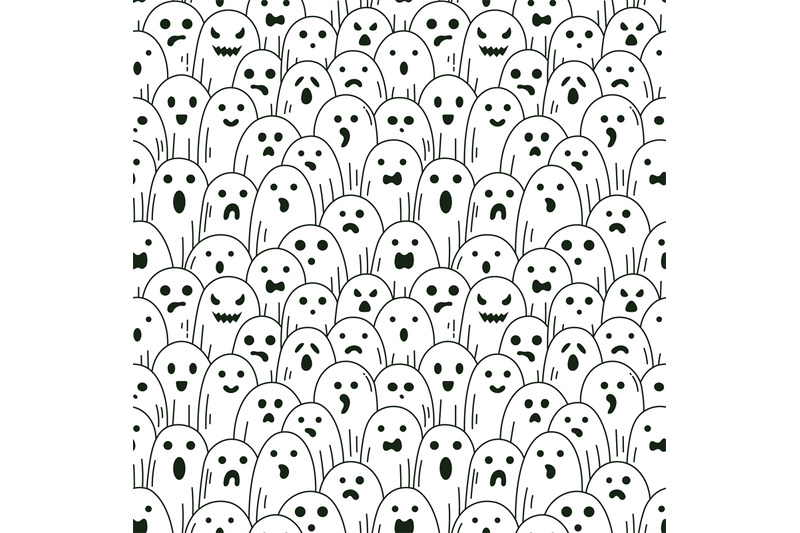 halloween-ghost-pattern-spooky-halloween-linear-ghosts-scary-phantom