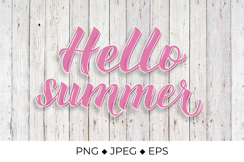 hello-summer-calligraphy-lettering