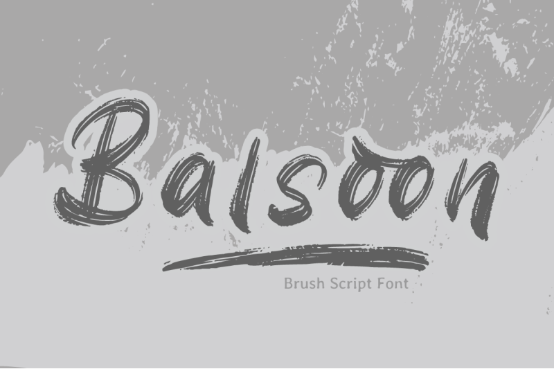 balsoon-brush-font