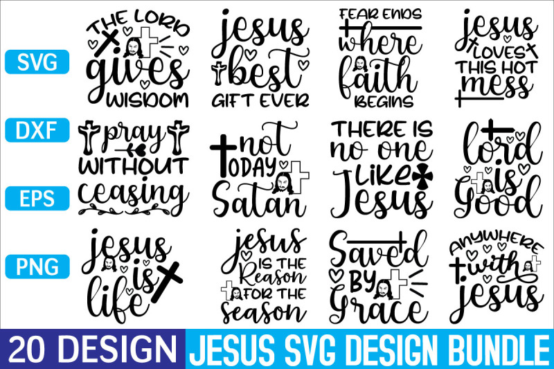 Download Jesus Svg Bundle Vol 2 By Bdb Graphics Thehungryjpeg Com