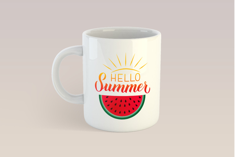 hello-summer-calligraphy-lettering-with-watermelon-sublimation-design