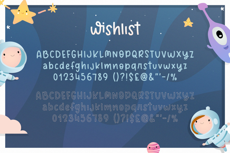 wishlist-font-duo-kids-fonts-cute-fonts-cricut-fonts