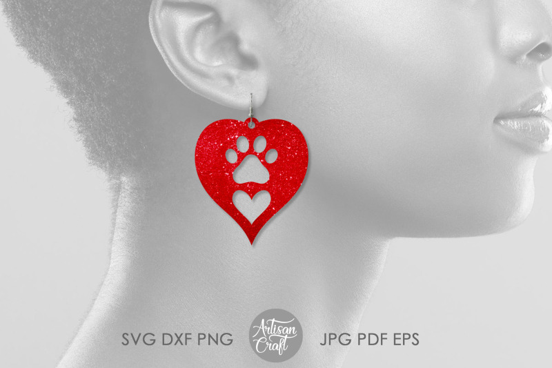 dog-paw-earrings-svg-cut-file-with-hearts-teardrop-earrings