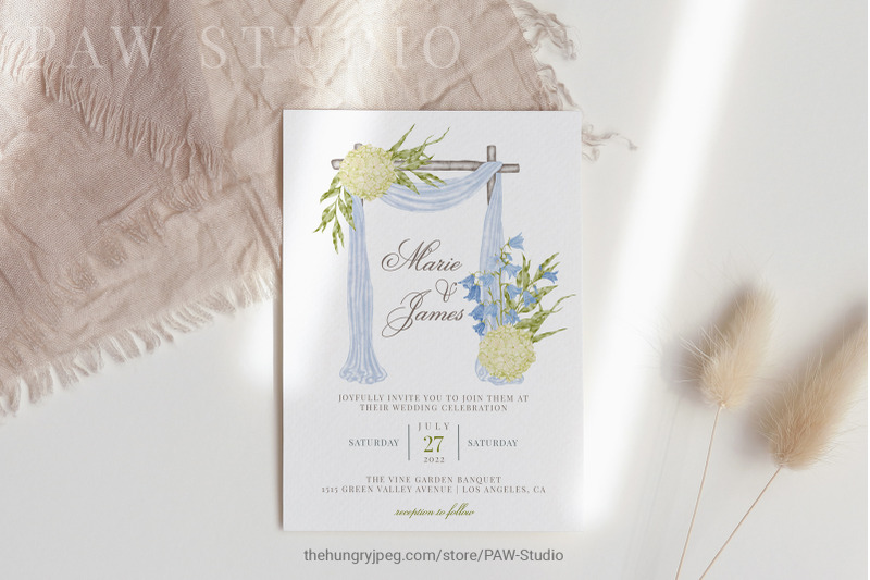 vintage-blue-wedding-clipart-flowers-bride-orchid-rose