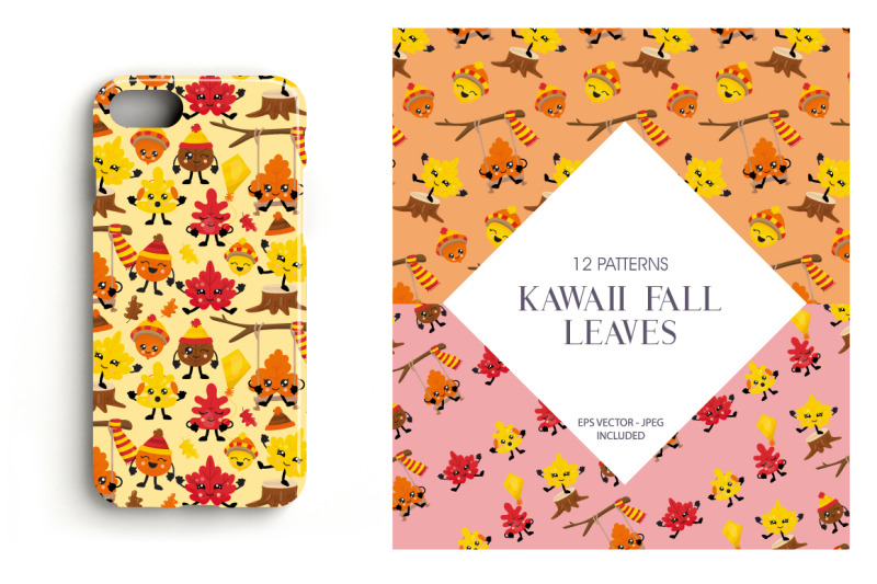 kawaii-fall-leaves