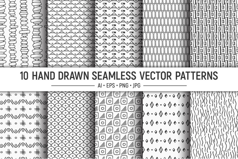 10-seamless-hand-drawn-ethnic-vector-patterns