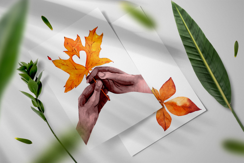 autumn-leaves-in-hand-watercolor-clipart