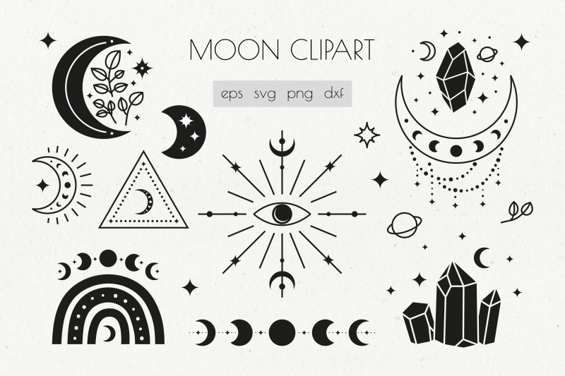 boho-moon-clipart