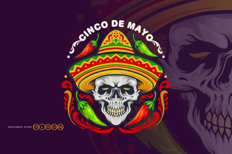 cinco-de-mayo-mexican-skull-with-hat