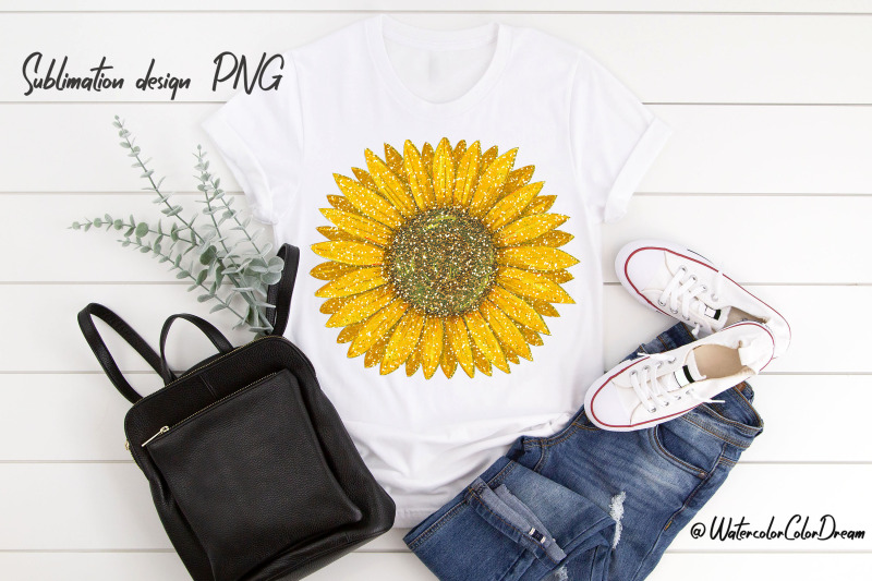 sunflower-sublimation-design-png