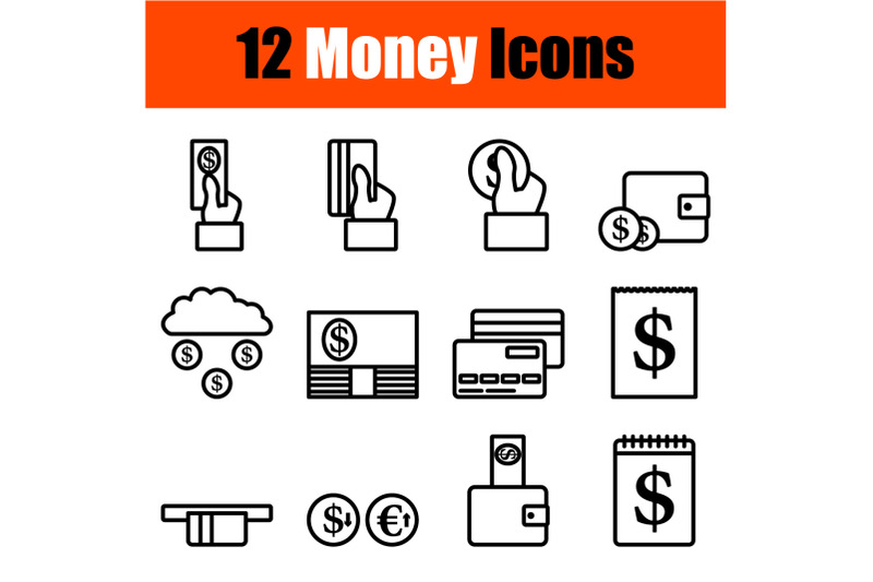 money-icon-set