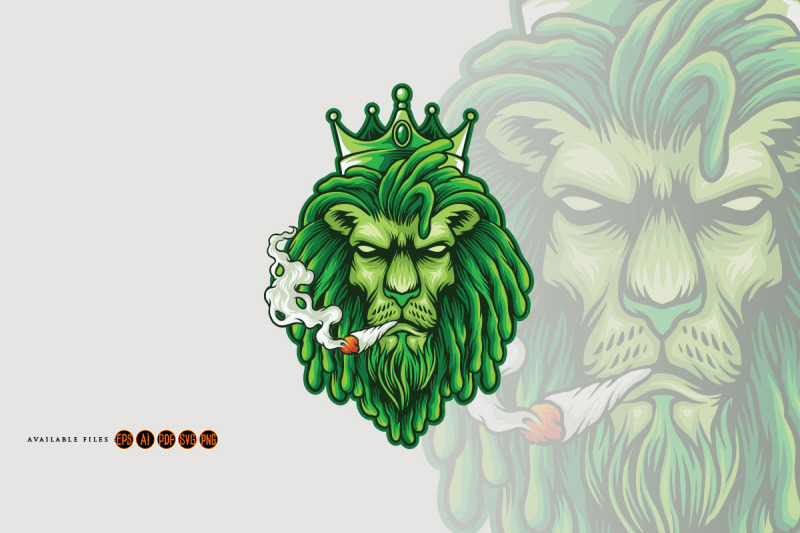 lion-king-green-weed-smoke-marijuana