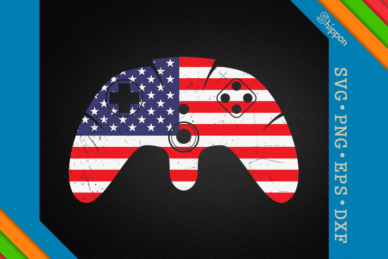 gamer-4th-of-july-game-controller