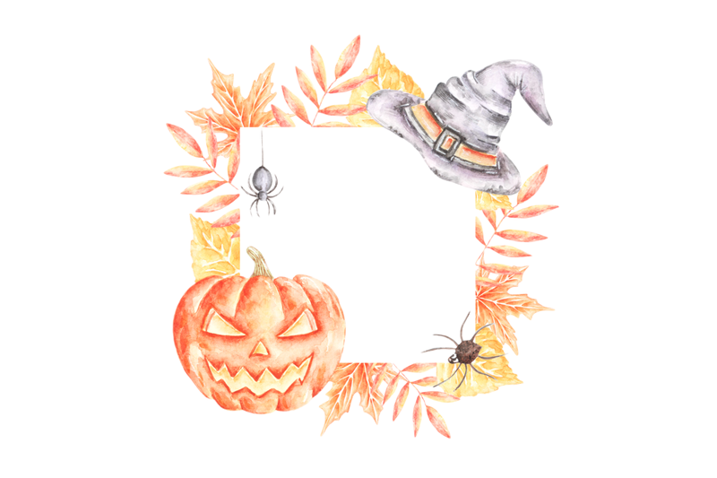 halloween-watercolor-frame-halloween-invitation-card-halloween-party