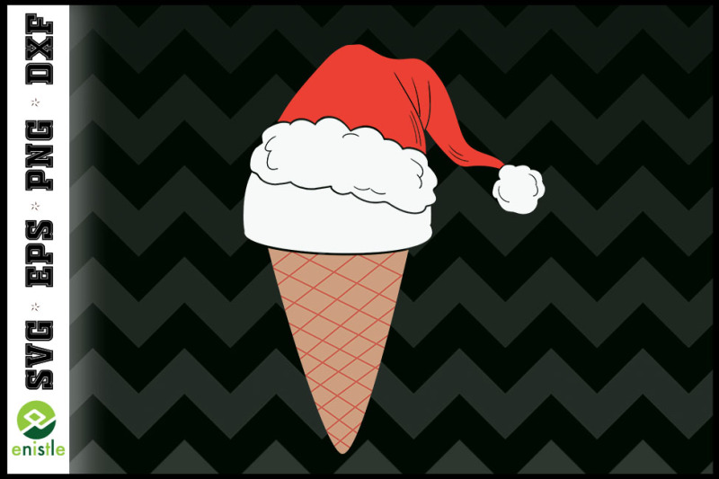 christmas-in-july-ice-cream-santa-hat