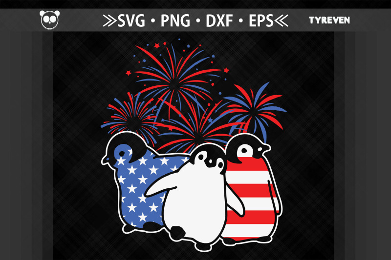 penguin-patriotic-america-july-4th