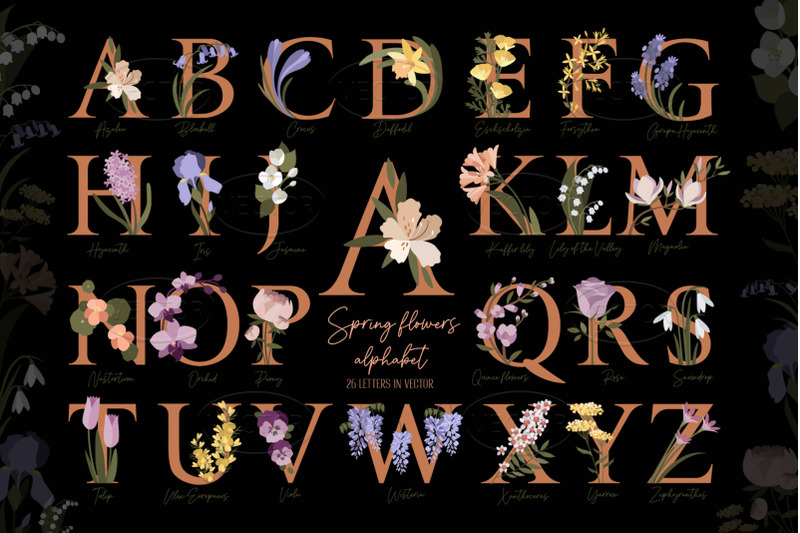 spring-flowers-alphabet