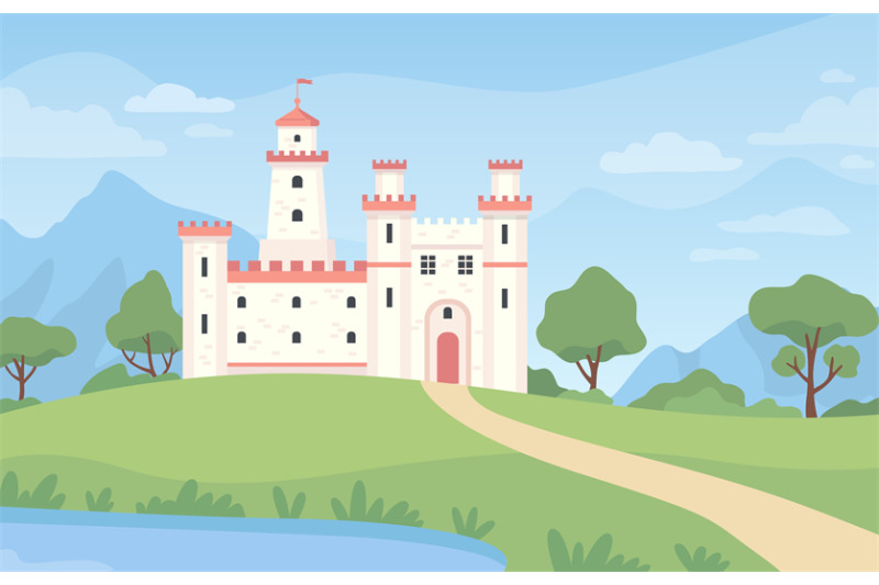 landscape-with-medieval-castle-cartoon-fantasy-royal-palace-with-towe