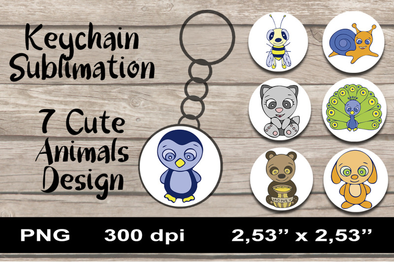 7-cute-animals-keychain-sublimation-png-designs